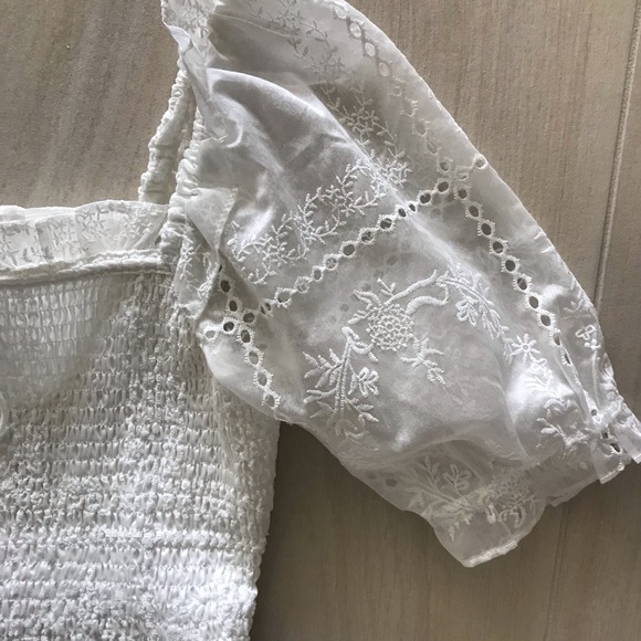 Caroline Constas White Patchwork Organza Dress - Picture 7 of 13